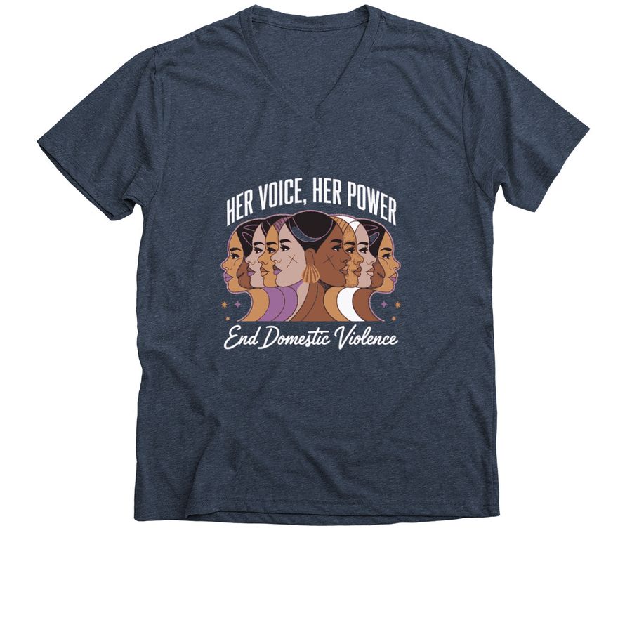 Her Voice, Her Power (V- neck Unisex Tee)