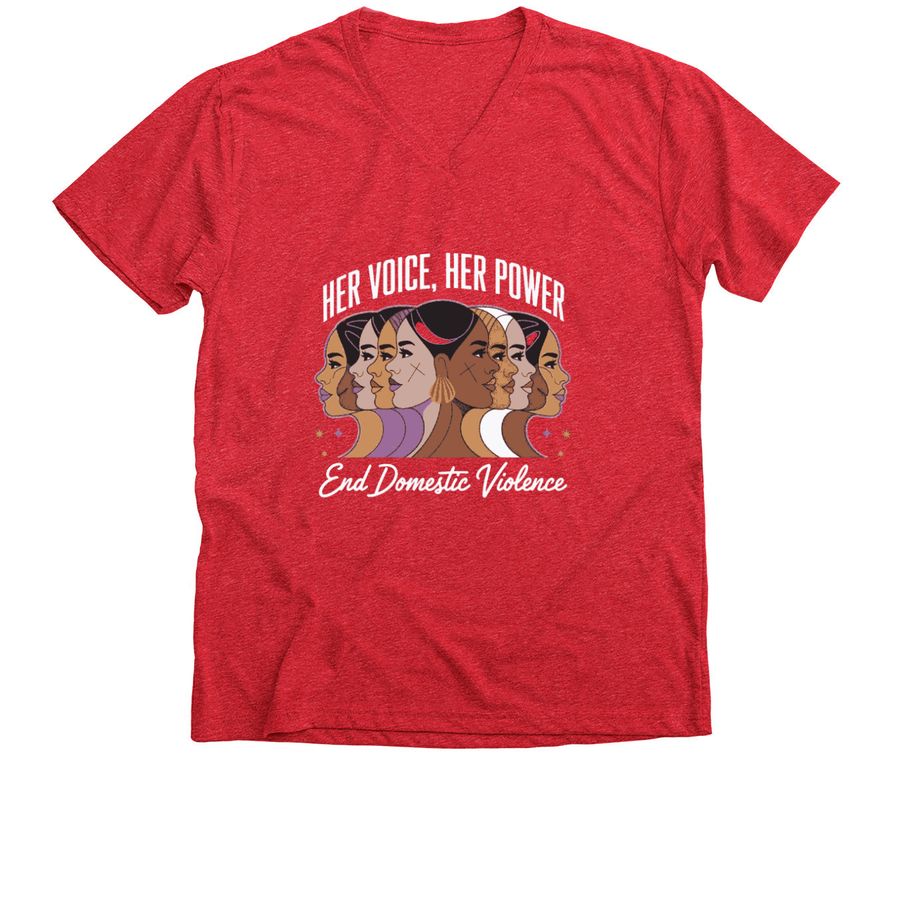 Her Voice, Her Power (V- neck Unisex Tee)