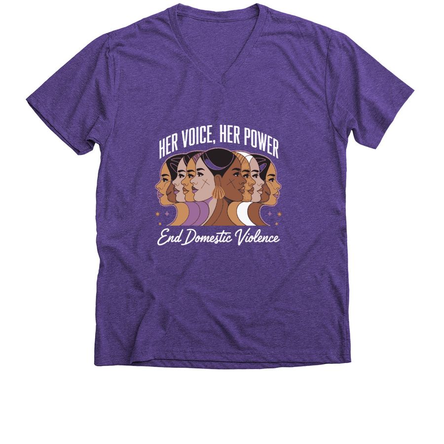 Her Voice, Her Power (V- neck Unisex Tee)