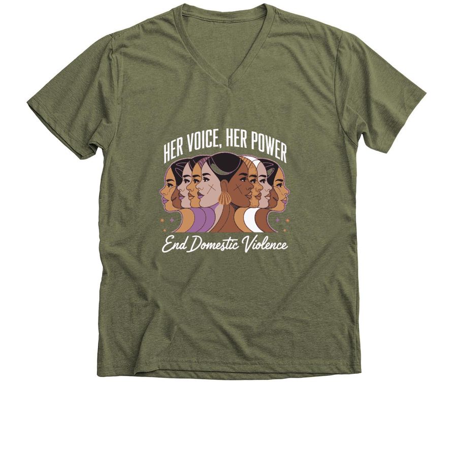 Her Voice, Her Power (V- neck Unisex Tee)